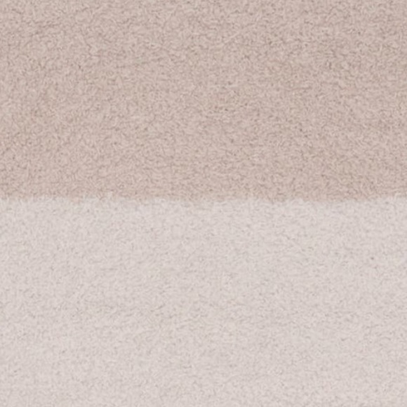 NWT Barefoot Dreams Color Block Sandstone CozyChic Cream Blanket - Picture 2 of 3